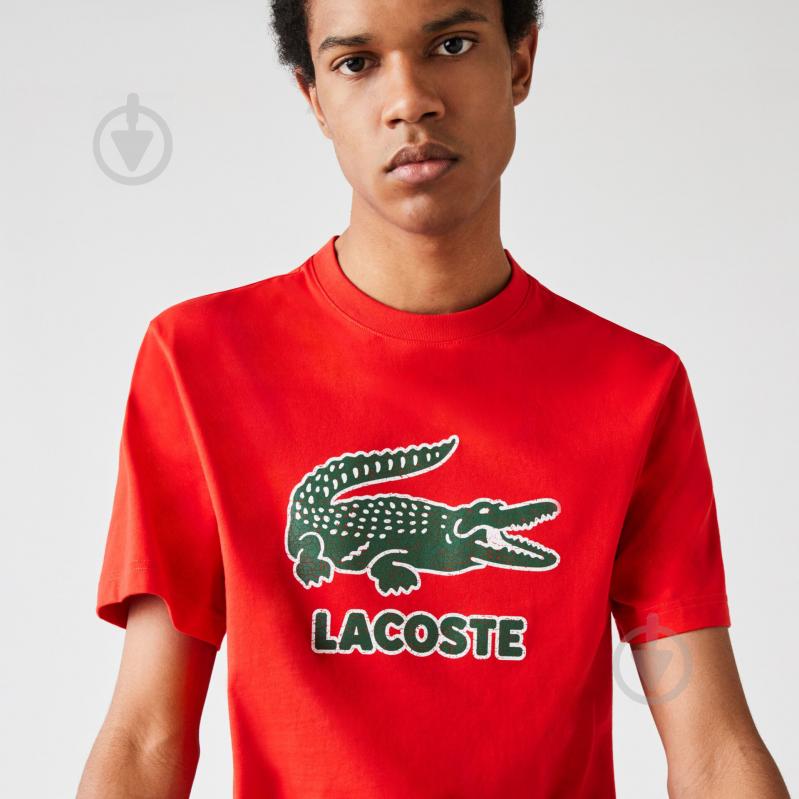 Футболка Lacoste Men s tee-shirt TH0063F8M р.S красный - фото 2