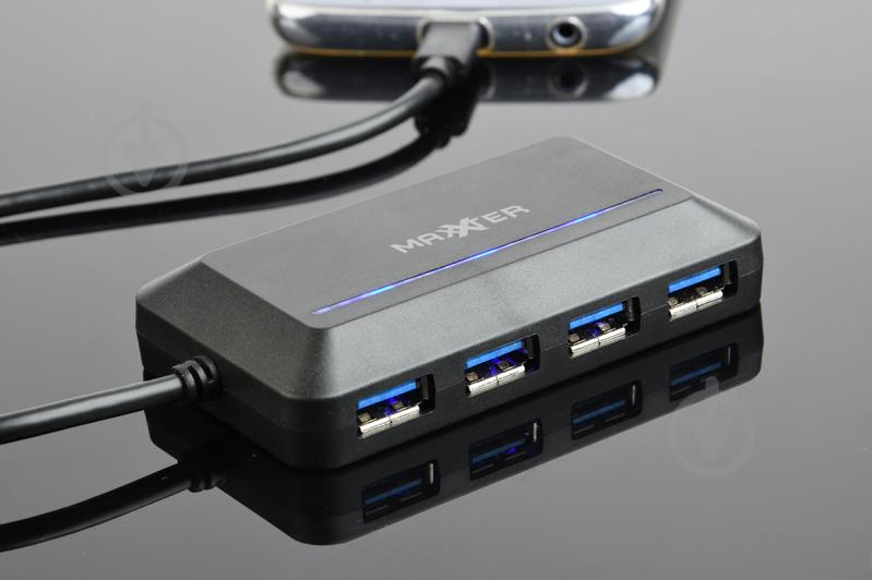 USB-хаб Maxxter ACT-HUB3C-4P, USB 3.0 Type-С, 4 порта - фото 2