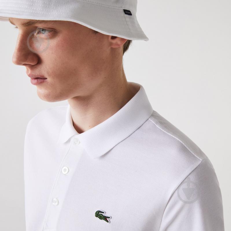 Поло Lacoste Men s S/S polo YH4801001 р.6 белый - фото 2