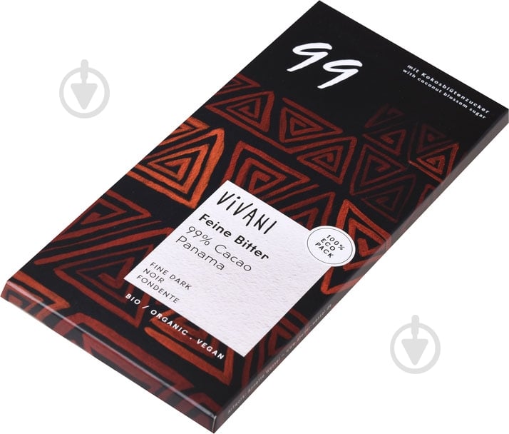 Черный шоколад Vivani органический 99% какао 80 г - фото 3 Черный шоколад Vivani органический 99% какао 80 г - фото 3