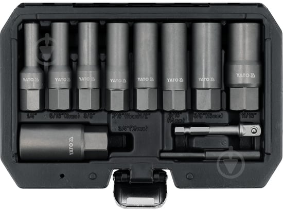 Набор головок YATO 11 шт. YT-05914 - фото 2 Набор головок YATO 11 шт. YT-05914 - фото 2