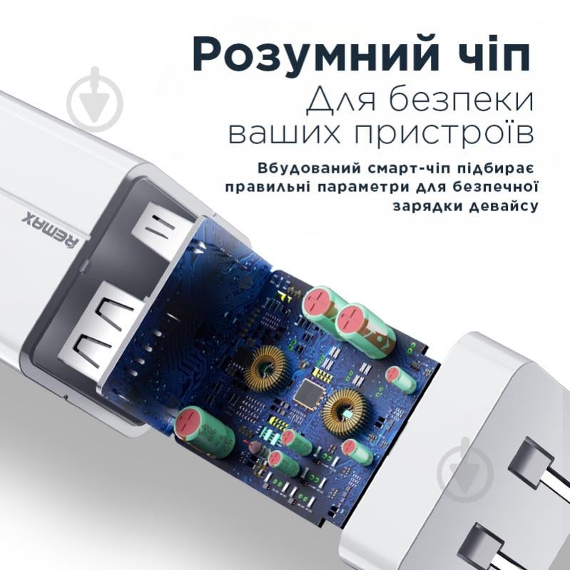 Зарядний пристрій Remax Wanfu Series 4xUSB 3.4A White (RP-U43) - фото 5