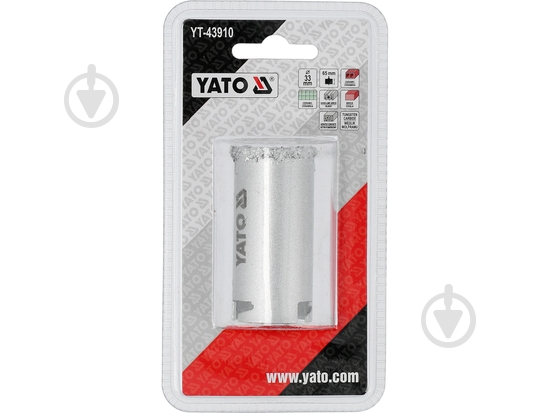 Сверло корончатое YATO 33 мм YT-43910 - фото 2 Сверло корончатое YATO 33 мм YT-43910 - фото 2