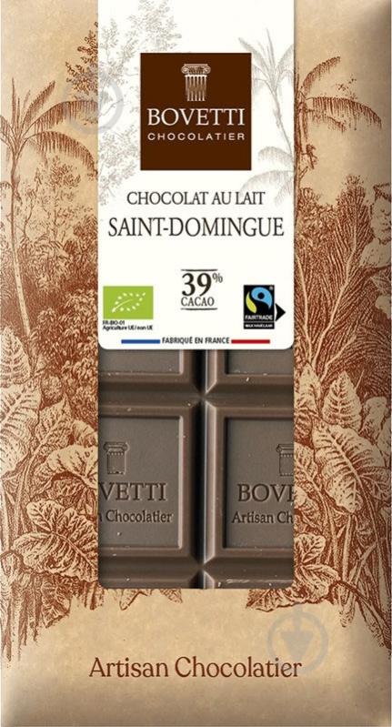 Молочний шоколад Bovetti органічний 100 г - фото 1