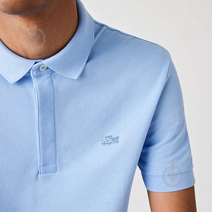 Поло Lacoste Men s S/S polo YH4801FSL р.3 сине-серый - фото 2