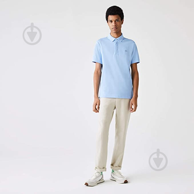 Поло Lacoste Men s S/S polo YH4801FSL р.3 сине-серый - фото 3