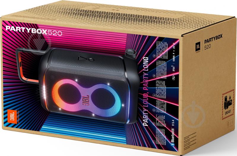 Акустическая система JBL PartyBox 520 2.0 black (JBLPARTYBOX520EU) - фото 32
