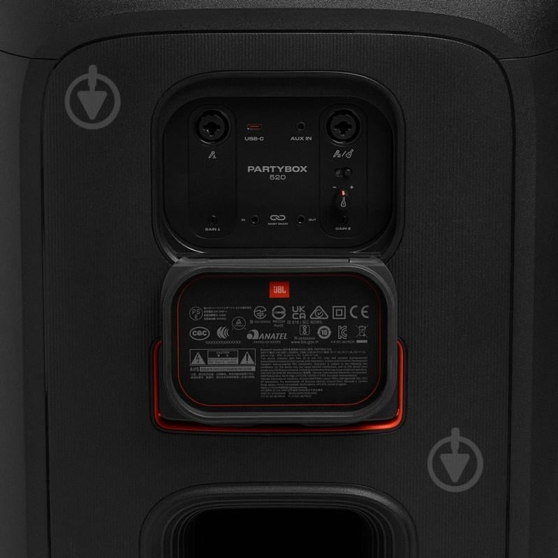 Акустическая система JBL PartyBox 520 2.0 black (JBLPARTYBOX520EU) - фото 9