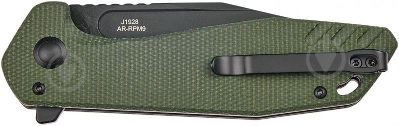 Ніж складаний CJRB Riff BB, AR-RPM9 Steel, Micarta ц:green 2798.03.47 - фото 4