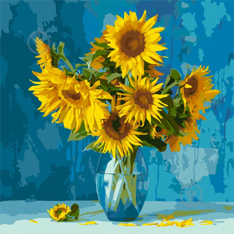 Картина по номерам Любимые подсолнухи 40х40 см Идейка - фото 1 Картина по номерам Любимые подсолнухи 40х40 см Идейка - фото 1