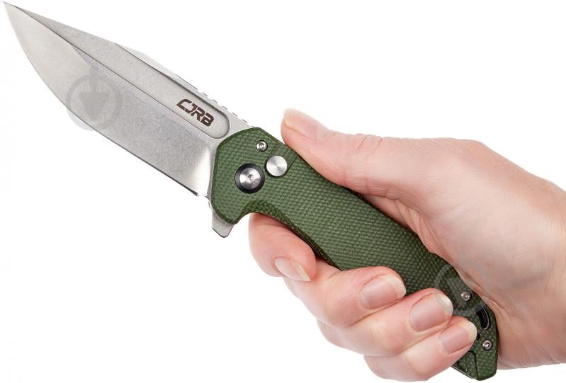 Нож складной CJRB Riff SW, AR-RPM9 Steel, Micarta ц:green 2798.03.48 - фото 5