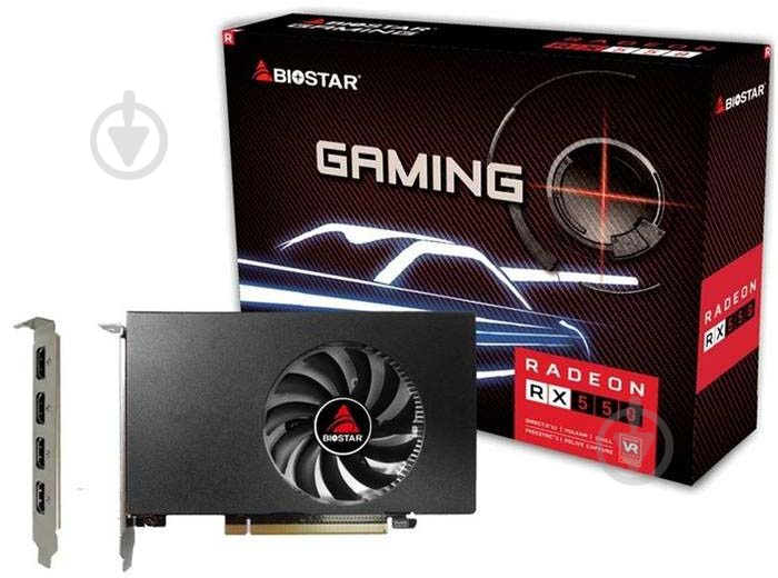 Видеокарта Biostar Radeon RX 550 4GB GDDR5 128bit (RX550-4GB 4HDMI) - фото 1