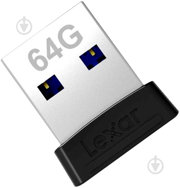 Флешпам'ять USB Lexar JumpDrive S47 64 ГБ USB 3.1 black (LJDS47-64GABBK) - фото 3