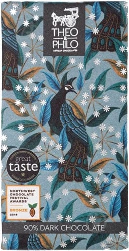 Черный шоколад Theo & Philo 90% 45 г - фото 1 Черный шоколад Theo & Philo 90% 45 г - фото 1