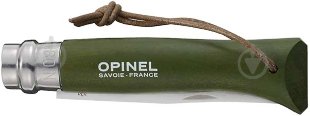 Нож складной Opinel Trekking №8 Inox. Колір - зелений 204.63.44 - фото 2