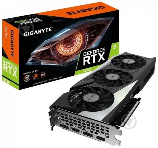 Відеокарта Gigabyte GeForce RTX 3050 8GB GDDR6 128bit (GV-N3050GAMING OC-8GD) - фото 5 Відеокарта Gigabyte GeForce RTX 3050 8GB GDDR6 128bit (GV-N3050GAMING OC-8GD) - фото 5