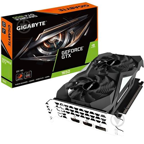 Відеокарта Gigabyte NVIDIA GeForce GTX 1650 4GB GDDR5 128bit (GV-N1650D5-4GD) - фото 1