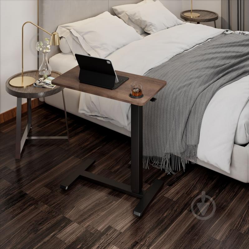 Стол компьютерный OfficePro ODM270DW Dark Wood/Black - фото 3 Стол компьютерный OfficePro ODM270DW Dark Wood/Black - фото 3