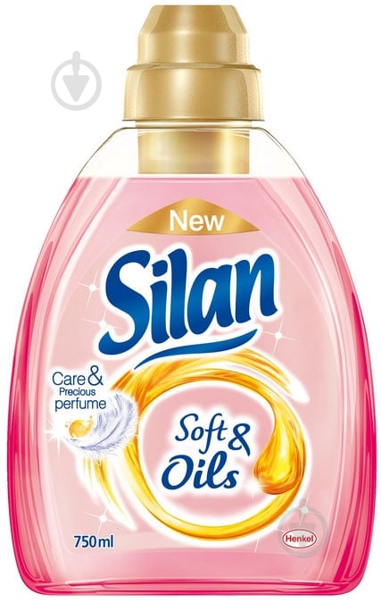 Кондиционер-ополаскиватель Silan Soft&Oils Розовый 0,75 л - фото 1