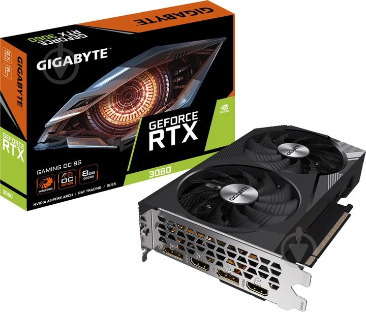 Відеокарта Gigabyte GeForce RTX 3060 Gaming OC 8GB GDDR6X 128bit (GV-N3060GAMING OC-8GD) - фото 8