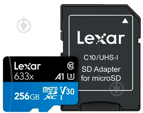 Карта пам'яті Lexar microSDXC 256 ГБ UHS-I (LSDMI256BB633A ) - фото 1