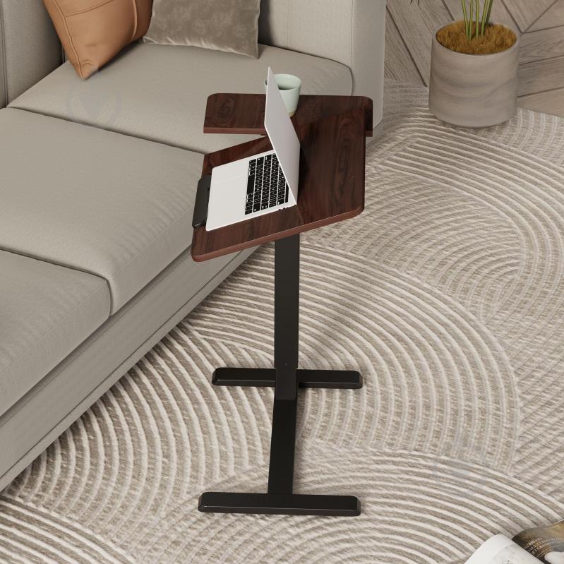 Стол компьютерный OfficePro ODM320DW Dark Wood/Black - фото 5 Стол компьютерный OfficePro ODM320DW Dark Wood/Black - фото 5