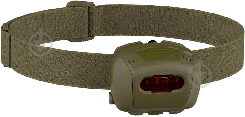 Ліхтарик на голову Princeton Tec Tec Quad Tactical, 78 Lumens ц:olive drab (Червоний, синій, зелений) - фото 1