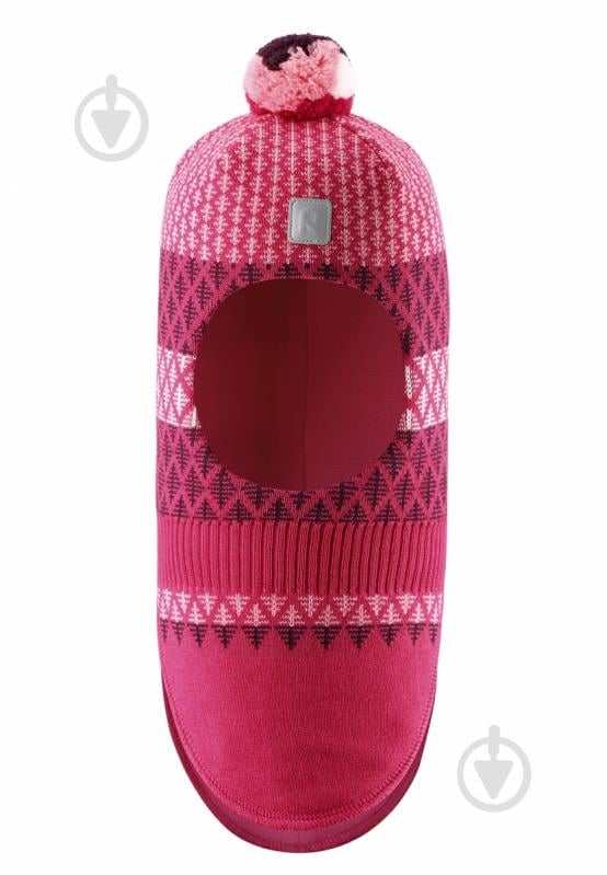 Шапка Reima р.52 малиновий із білим 518532-4652 - фото 2