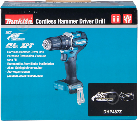 Шуруповерт акумуляторний Makita DHP487Z - фото 3