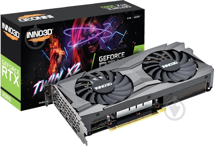 Відеокарта Inno3D GeForce RTX 3060 TWIN X2 8GB GDDR6X 128bit (N30602-08D6-11902130) - фото 7