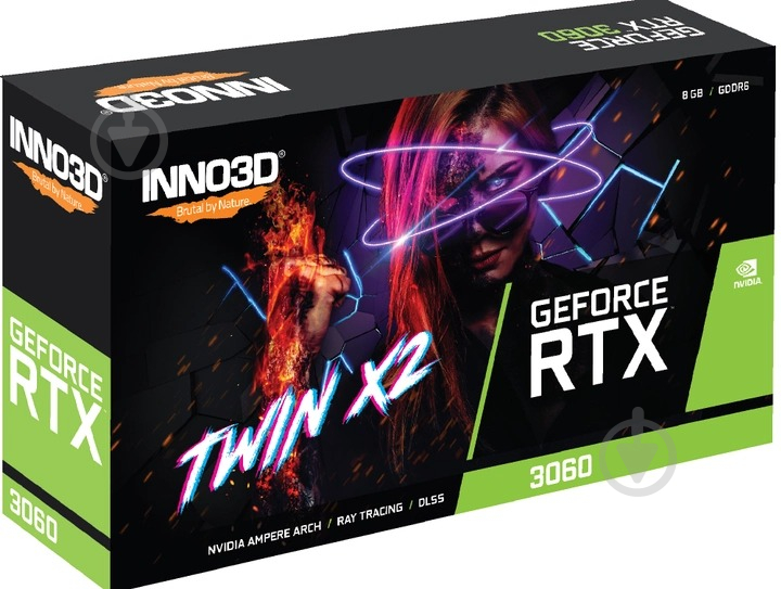 Відеокарта Inno3D GeForce RTX 3060 TWIN X2 8GB GDDR6X 128bit (N30602-08D6-11902130) - фото 8