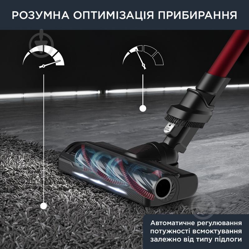 Пылесос аккумуляторный Rowenta X-Force 9.60 Animal RH2079WO black/red - фото 5