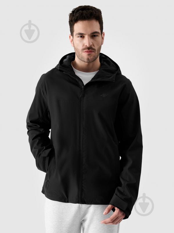 Ветровка мужская 4F TECHNICAL JACKET M703 4FWSS25TTJAM703-20S р.S черная - фото 1 Ветровка мужская 4F TECHNICAL JACKET M703 4FWSS25TTJAM703-20S р.S черная - фото 1