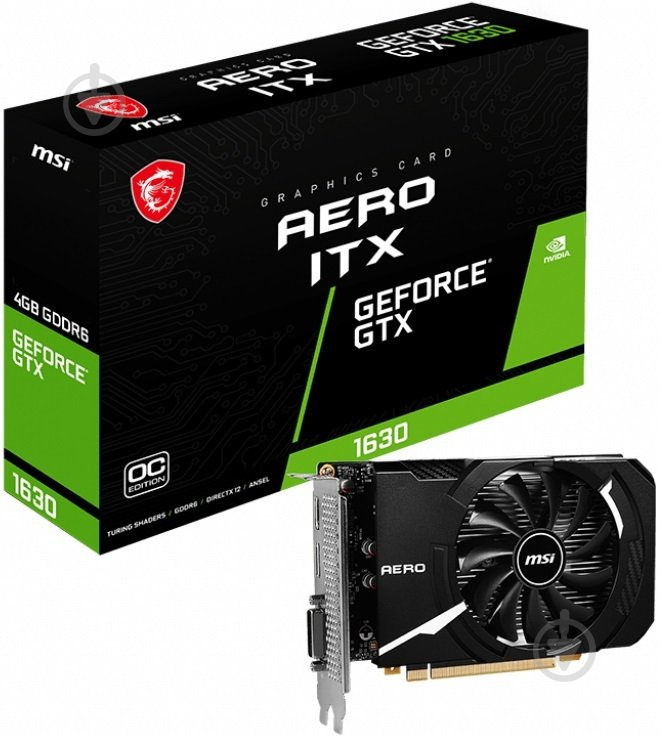 Видеокарта MSI GeForce GTX 1630 4GB 4GB GDDR6 64bit (912-V809-4216) - фото 5