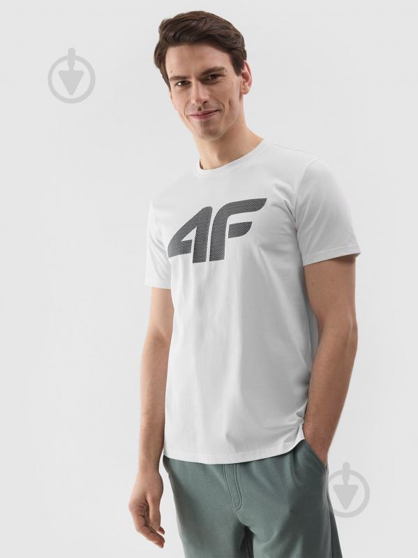 Футболка 4F TSHIRT M1155 4FWSS24TTSHM1155-10S р.XL білий - фото 3