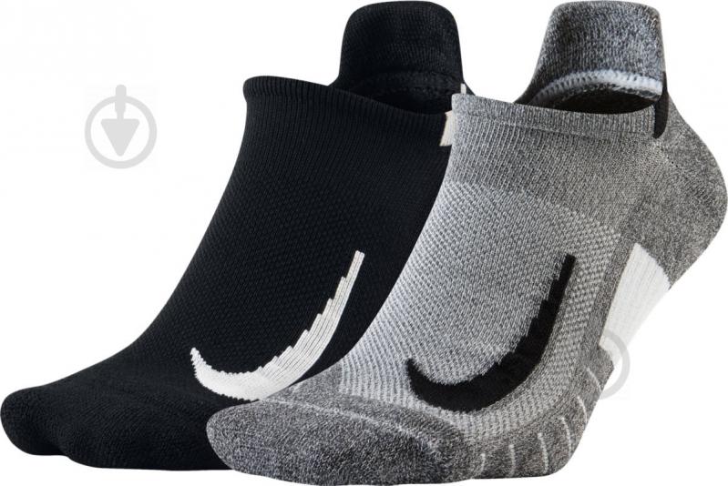 Шкарпетки Nike U NK MLTPLIER NS SX7554-915 р.M чорний/сірий 2 шт. - фото 1