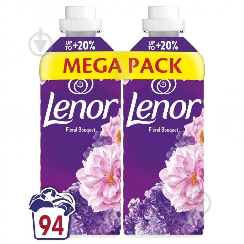 Кондиционер для белья Lenor Цветочный букет 2x 0,987 л - фото 1