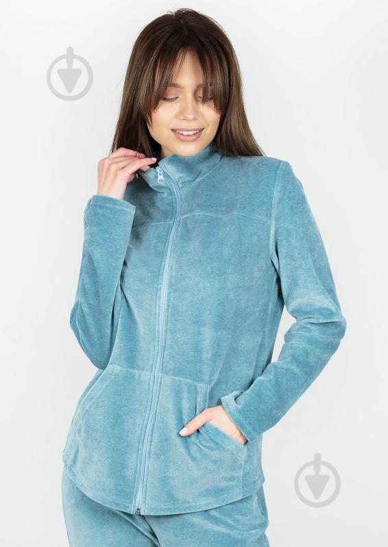 Кофта Roksana Fashion Comfort №1496 блакитний р.XXL блакитний - фото 1