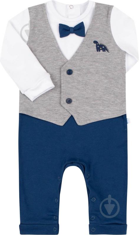 Комбінезон для хлопчика Bembi КБ198 р.68 синій 3198711133.8X0 - фото 1 Комбінезон для хлопчика Bembi КБ198 р.68 синій 3198711133.8X0 - фото 1