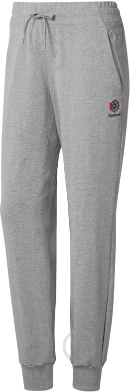 Брюки Reebok CL FT PANTS DT7247 р. S серый - фото 1