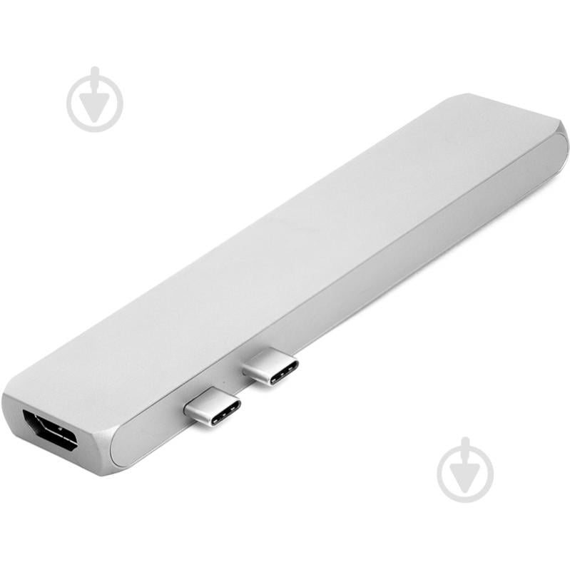 USB-хаб PowerPlant Type-C - HDMI 4K, USB 3.0, USB Type-C, SD, microSD - фото 2 USB-хаб PowerPlant Type-C - HDMI 4K, USB 3.0, USB Type-C, SD, microSD - фото 2