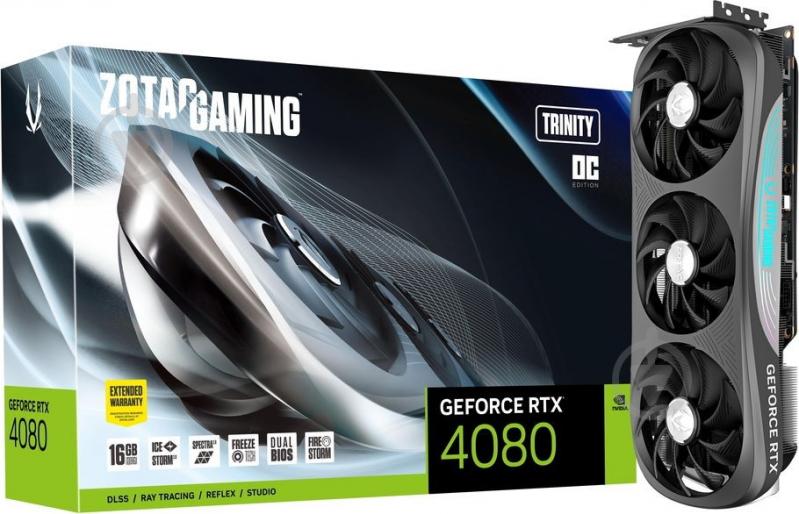 Відеокарта Zotac NVIDIA GeForce RTX 4080 Trinity OC 16GB GDDR6X 256bit (ZT-D40810J-10P) - фото 6