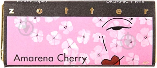 Молочный шоколад Zotter с вишневым муссом Амарена 70 г - фото 1