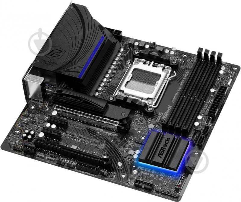 Материнская плата ASRock B650M PG RIPTIDE (Socket AM5, AMD B650, micro ATX) - фото 4 Материнская плата ASRock B650M PG RIPTIDE (Socket AM5, AMD B650, micro ATX) - фото 4