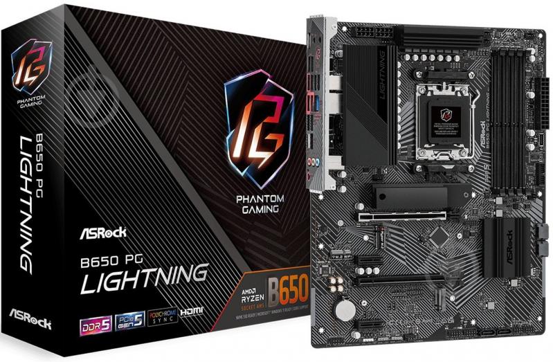 Материнская плата ASRock B650 PG LIGHTNING (Socket AM5, AMD B650, ATX) - фото 6
