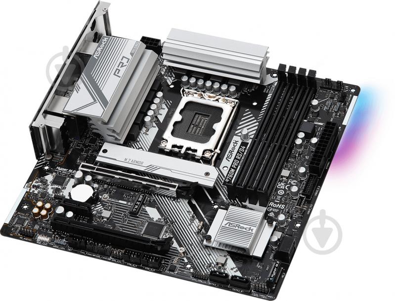 Материнская плата ASRock B760M PRO RS/D4 (Socket 1700, Intel B760, micro ATX) - фото 4