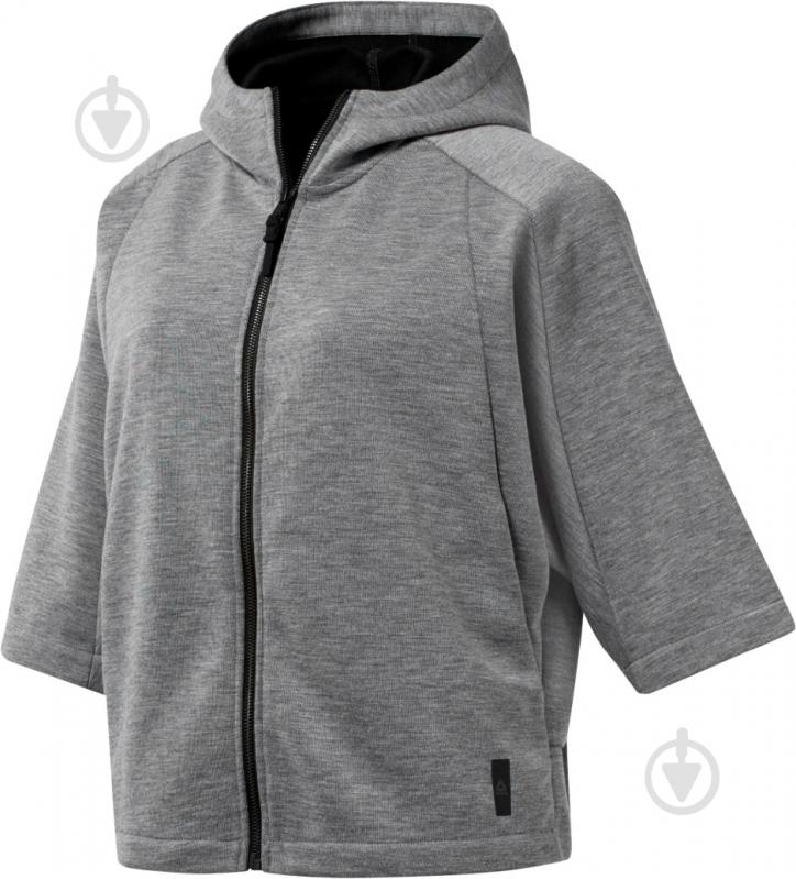 Джемпер Reebok TS SS FULLZIP DU4038 р. S серый - фото 1