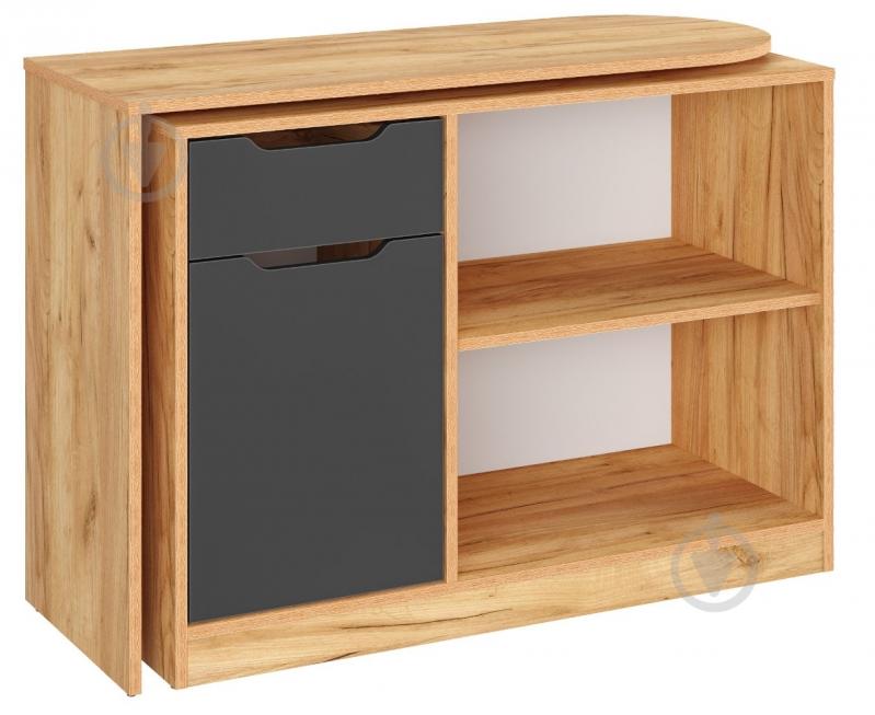 Комод-стол Компанит 2 1060x710x412 мм дуб крафт золотой/антрацит - фото 3