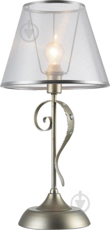 Настільна лампа декоративна Victoria Lighting 1x40 Вт E14 срібний Alegria/TL1 - фото 1