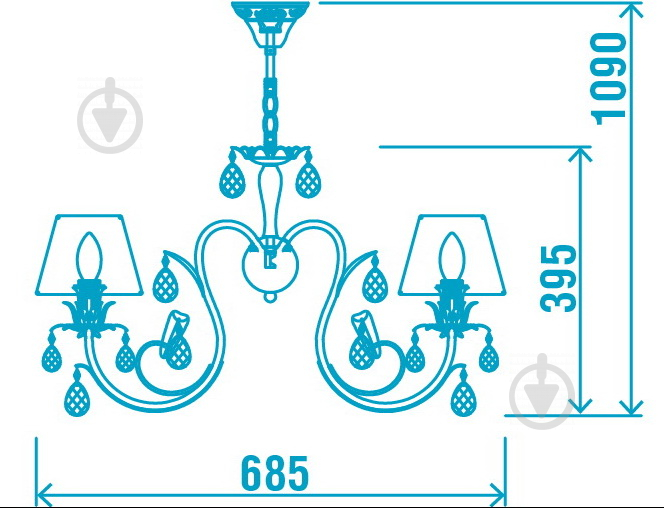 Люстра підвісна Victoria Lighting 3xE14 бронза/чорний Lamier/SP3 - фото 3